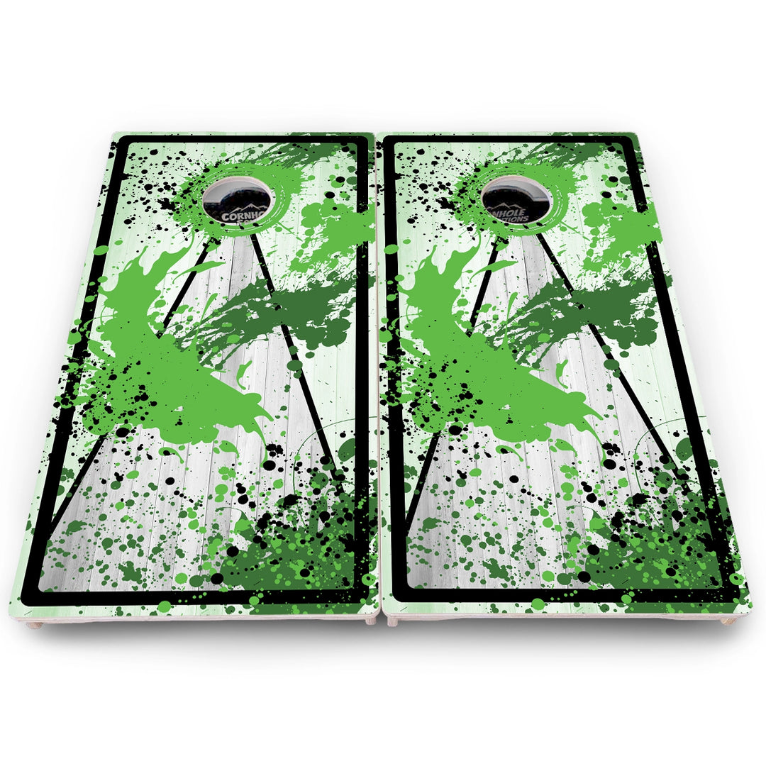 Paint Splatter Cornhole Boards – Pro Lite or Pro Elite