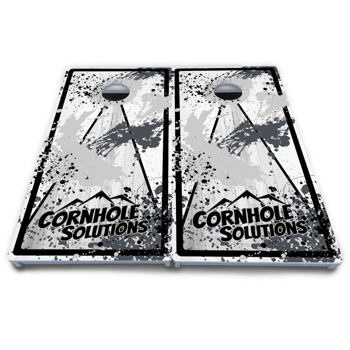 Paint Splatter CS Logo Cornhole Boards - All Weather Series