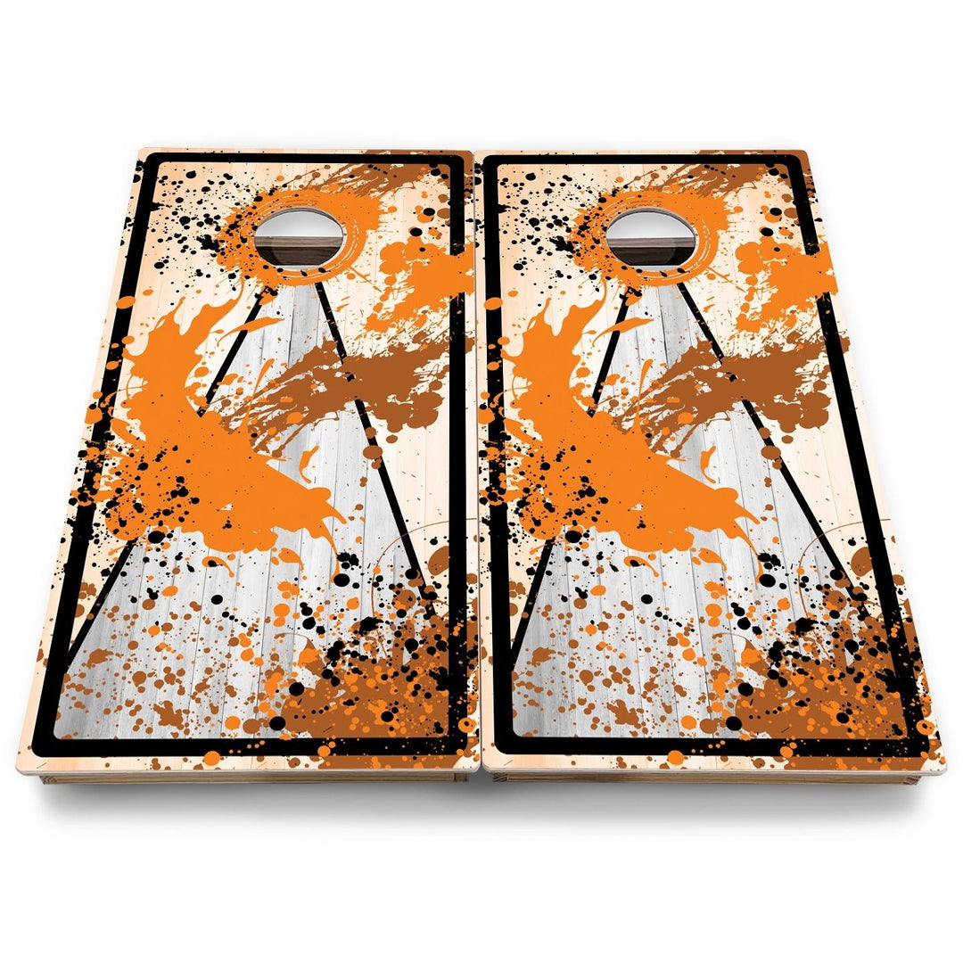 Paint Splatter Cornhole Boards - Backyard Series