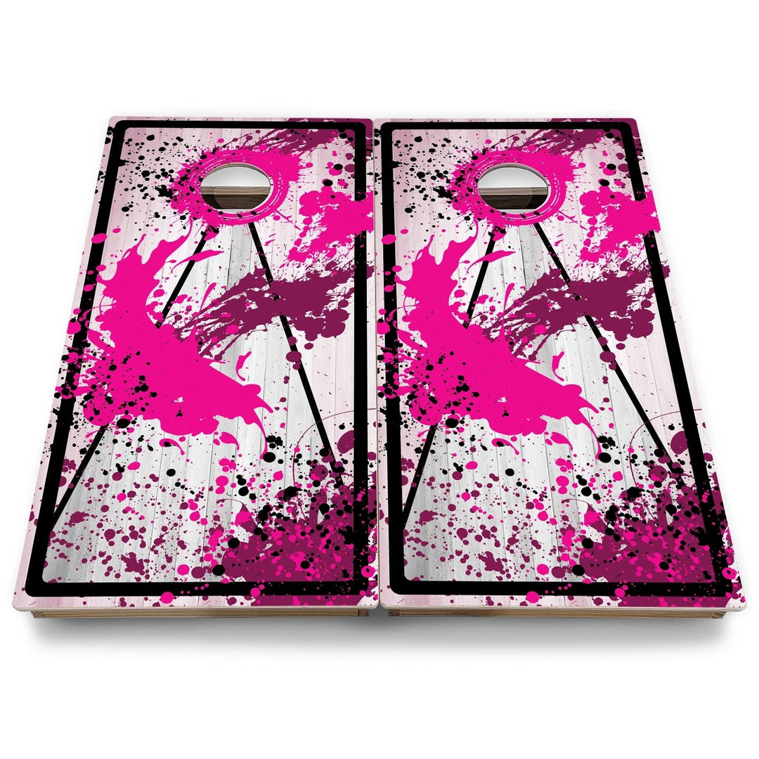Paint Splatter Cornhole Boards - Backyard Series