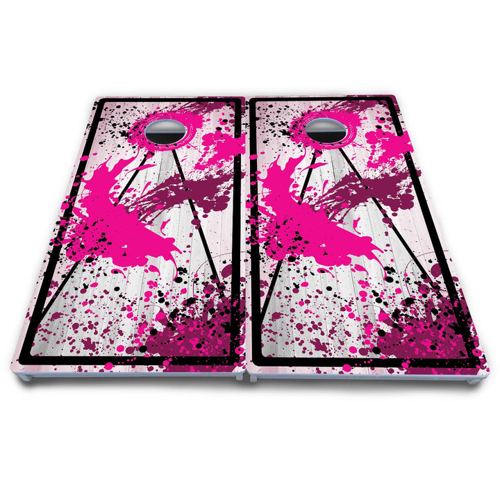 Paint Splatter Cornhole Boards - All Weather Series