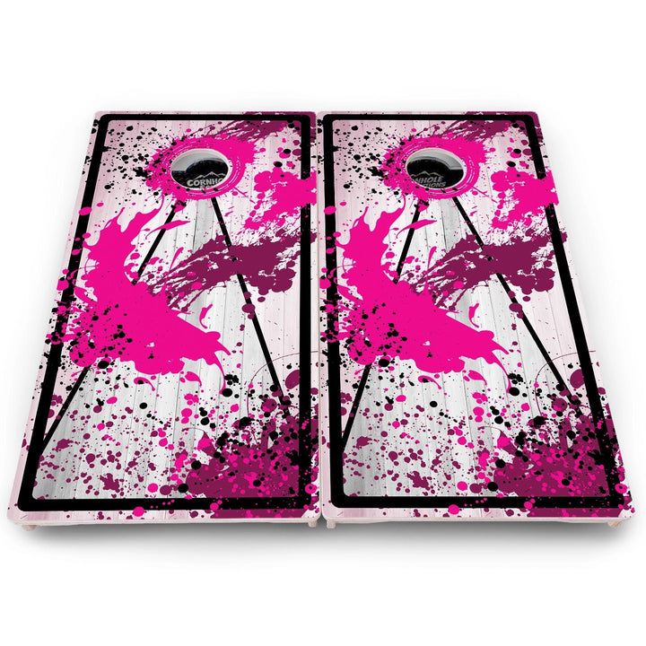 Paint Splatter Cornhole Boards – Pro Lite or Pro Elite