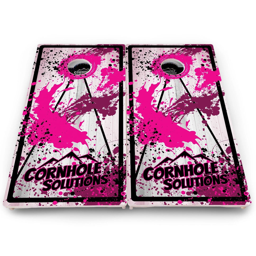 Paint Splatter Cornhole Boards – Pro Lite or Pro Elite
