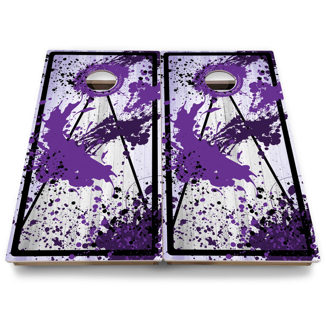Paint Splatter Cornhole Boards - Backyard Series