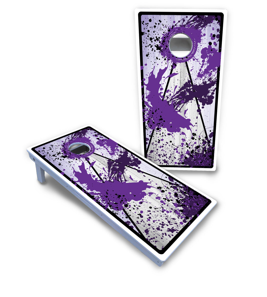 Paint Splatter Cornhole Boards - All Weather Series