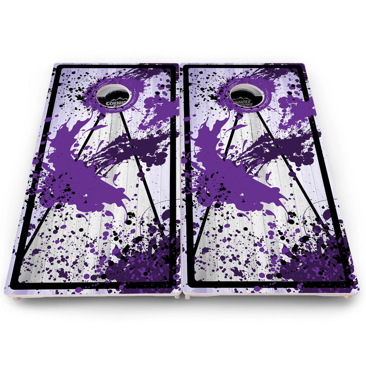 Paint Splatter Cornhole Boards – Pro Lite or Pro Elite