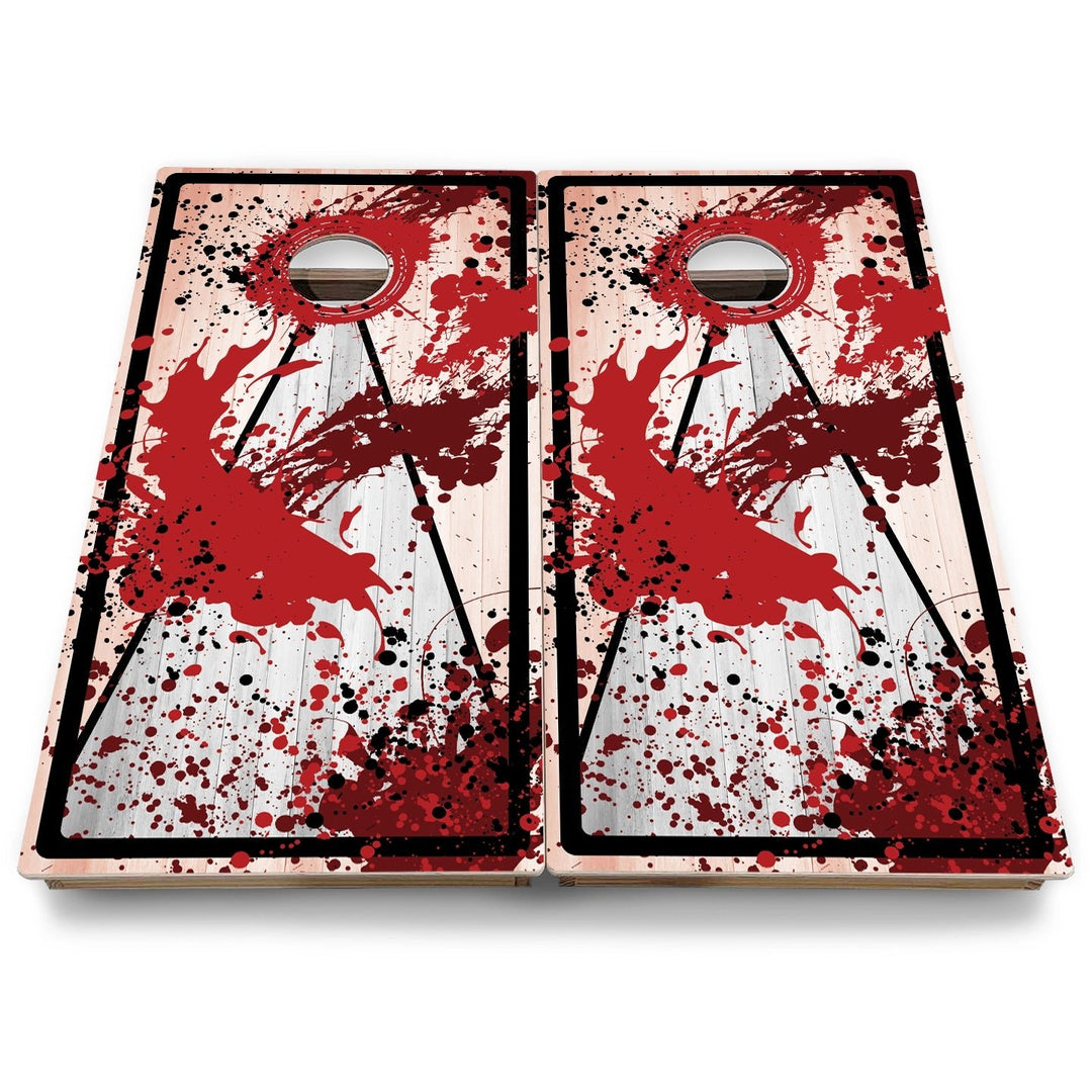 Paint Splatter Cornhole Boards - Backyard Series