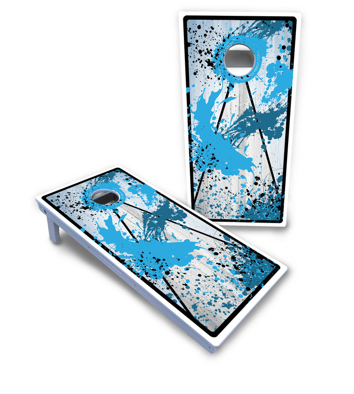 Paint Splatter Cornhole Boards - All Weather Series