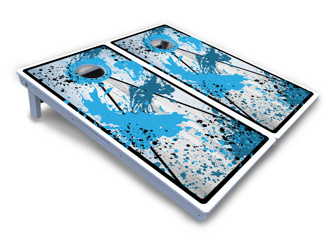 Paint Splatter Cornhole Boards - All Weather Series
