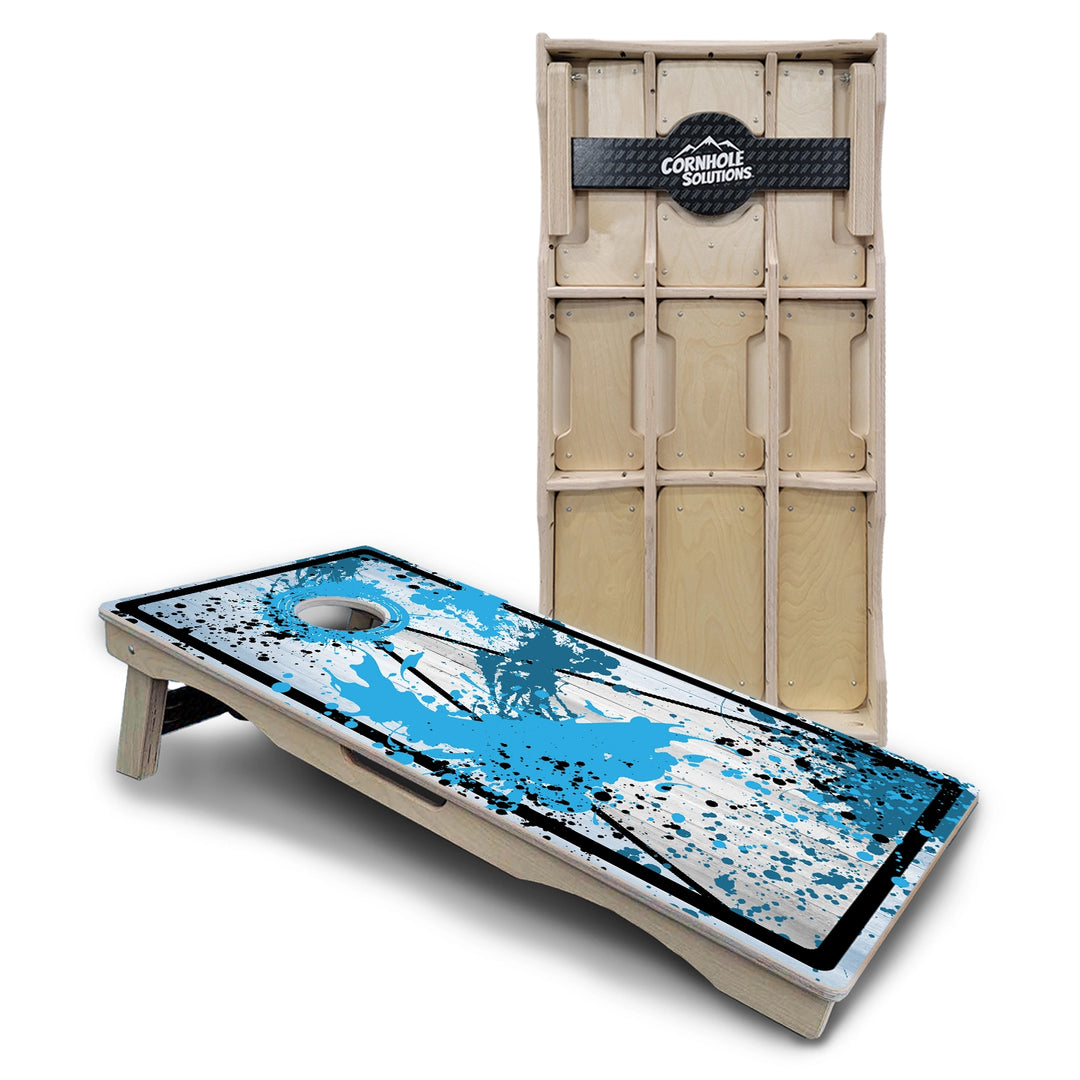 Paint Splatter Cornhole Boards – Pro Lite or Pro Elite