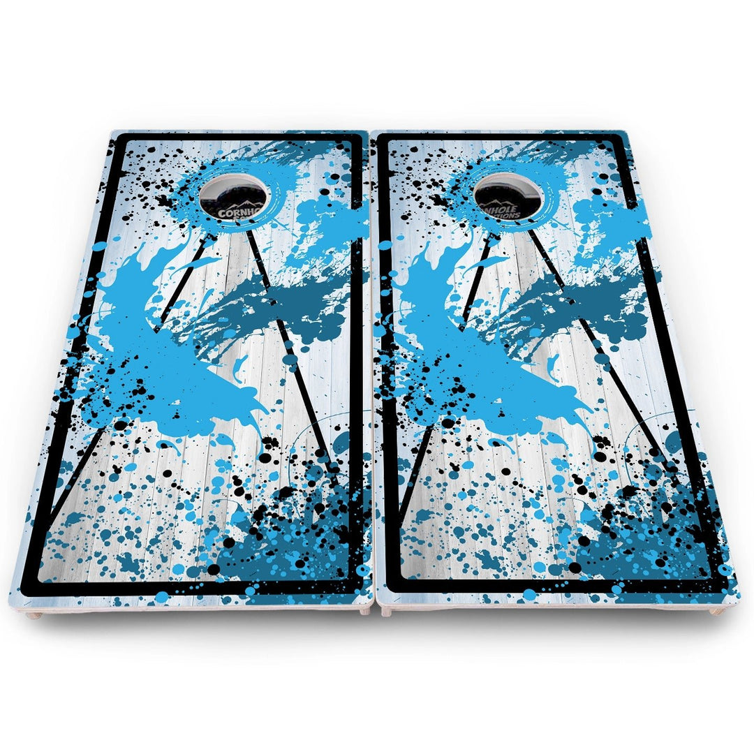 Paint Splatter Cornhole Boards – Pro Lite or Pro Elite
