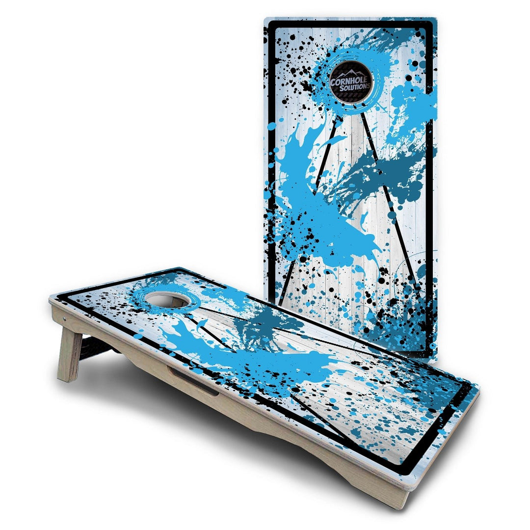 Paint Splatter Cornhole Boards – Pro Lite or Pro Elite