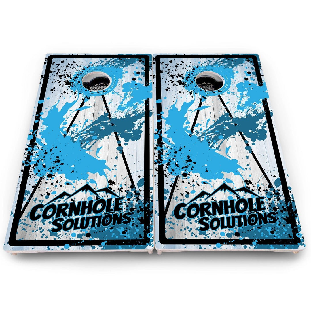 Paint Splatter Cornhole Boards – Pro Lite or Pro Elite