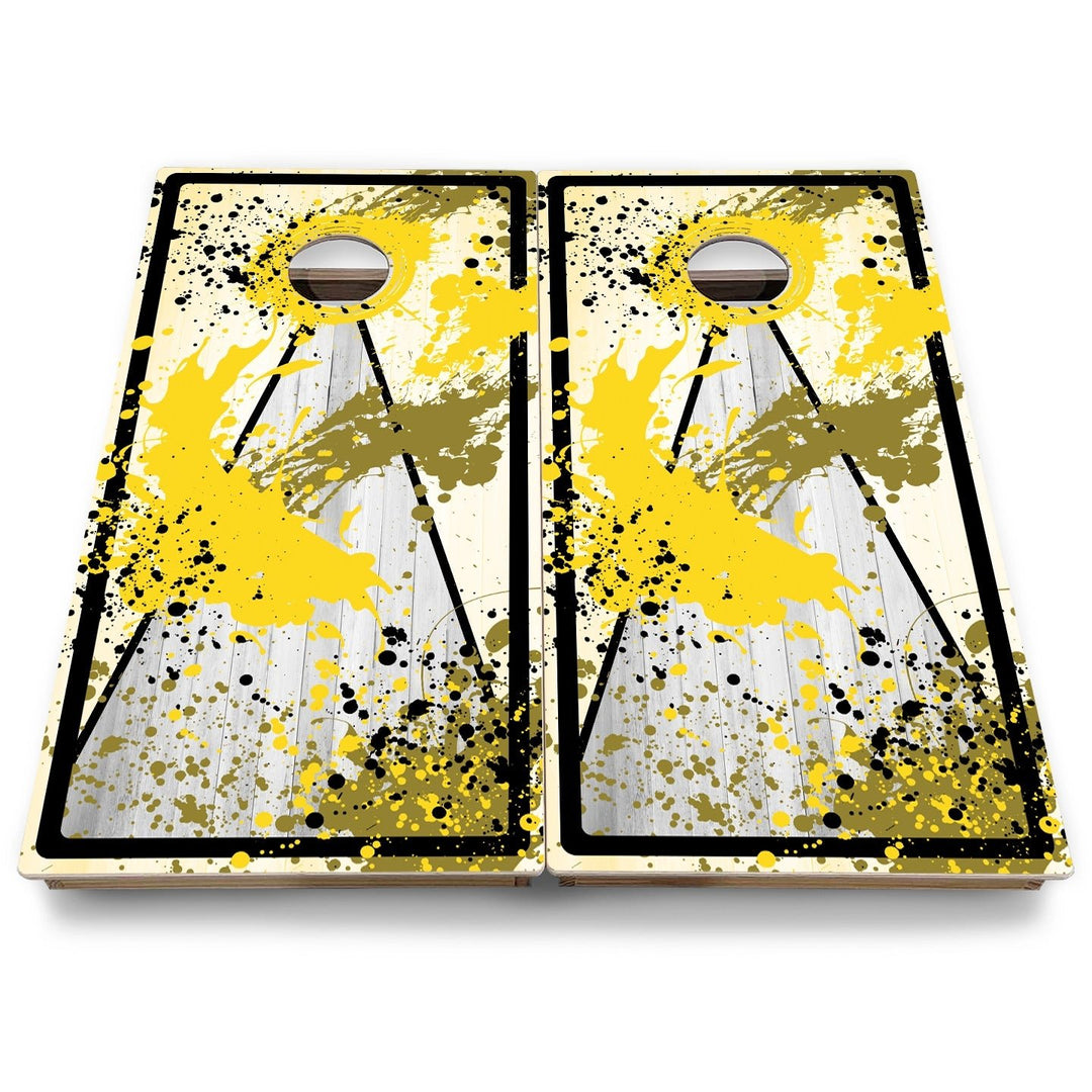 Paint Splatter Cornhole Boards - Backyard Series