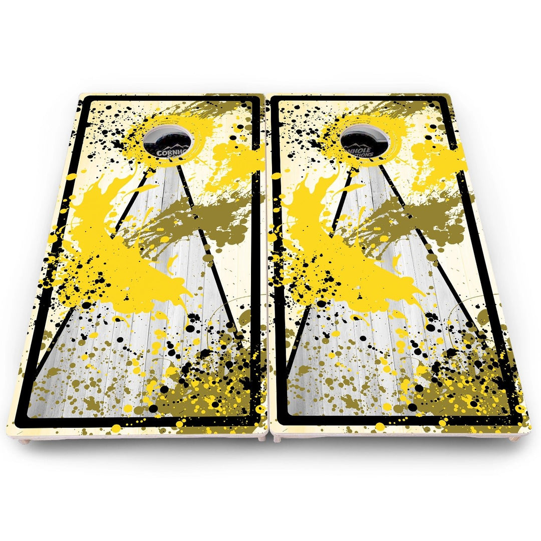Paint Splatter Cornhole Boards – Pro Lite or Pro Elite
