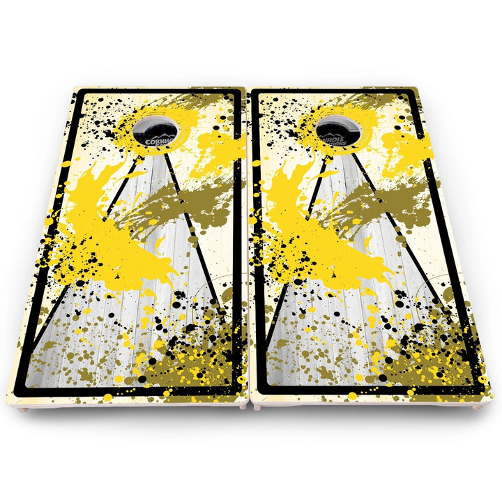 Paint Splatter Cornhole Boards – Pro Lite or Pro Elite