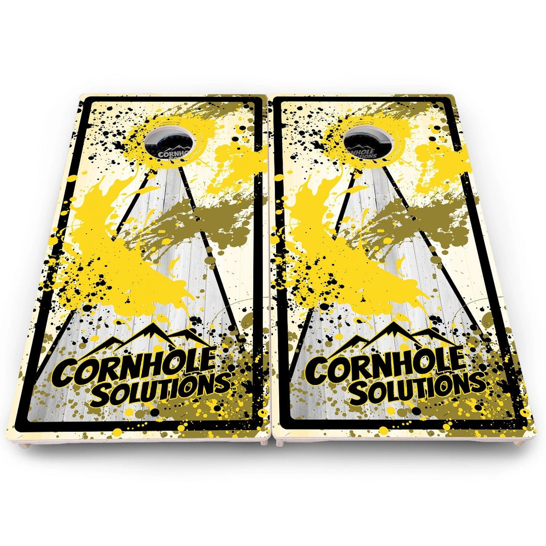 Paint Splatter Cornhole Boards – Pro Lite or Pro Elite