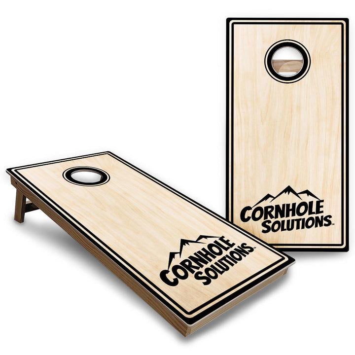 Pinstripe CS Logo Cornhole Boards - Backyard Series
