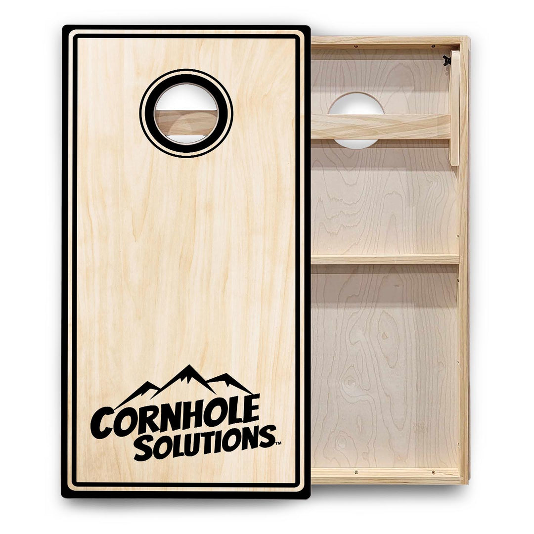 Pinstripe CS Logo Cornhole Boards - Backyard Series