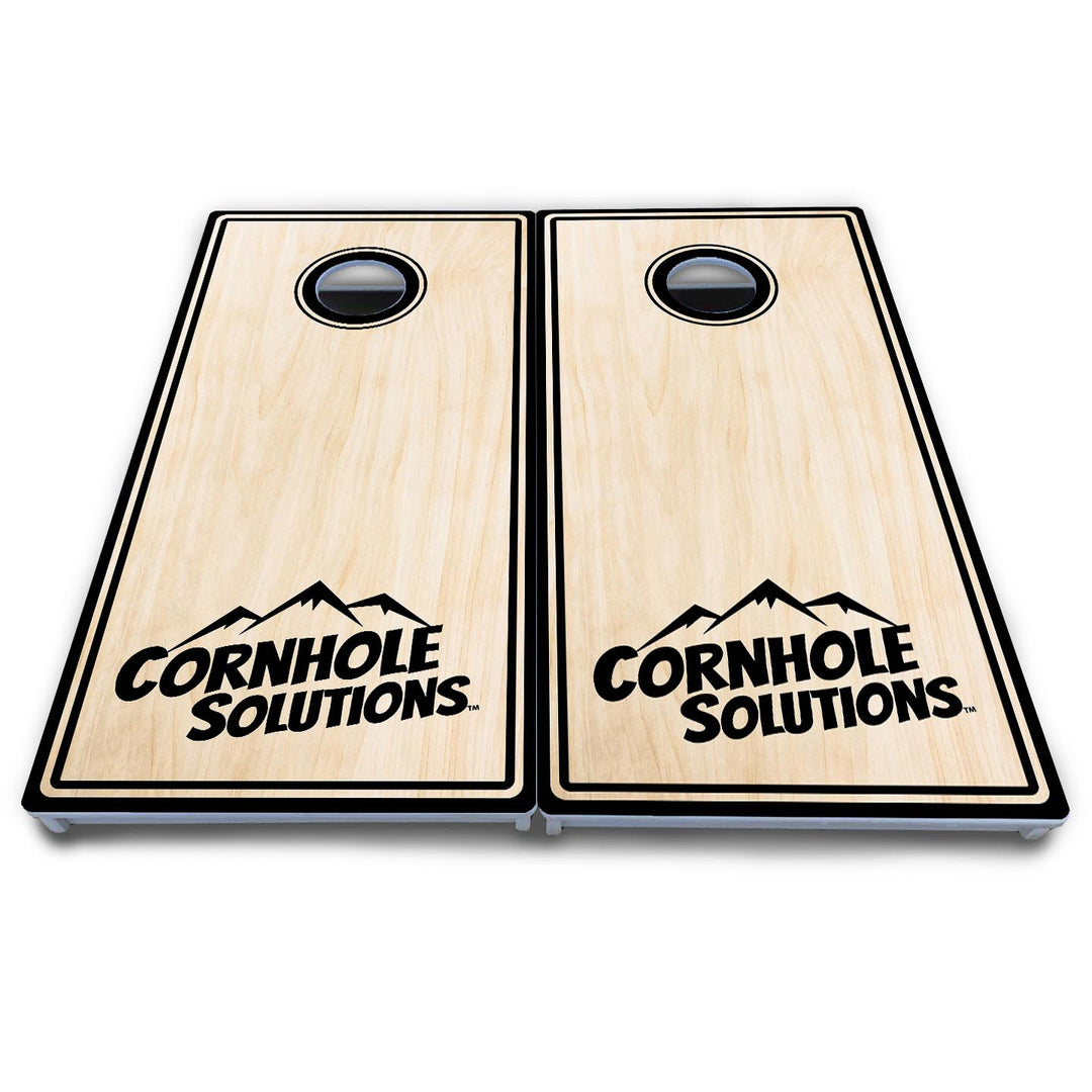Pinstripe CS Logo Cornhole Boards - All Weather Series