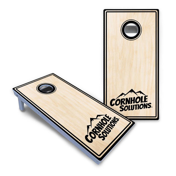 Pinstripe CS Logo Cornhole Boards - All Weather Series