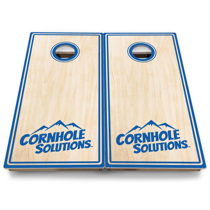 Pinstripe CS Logo Cornhole Boards - Backyard Series