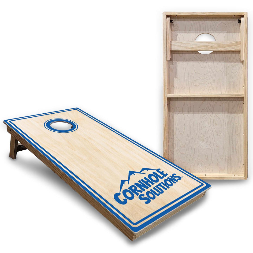 Pinstripe CS Logo Cornhole Boards - Backyard Series