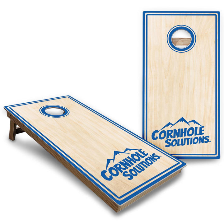 Pinstripe CS Logo Cornhole Boards - Backyard Series