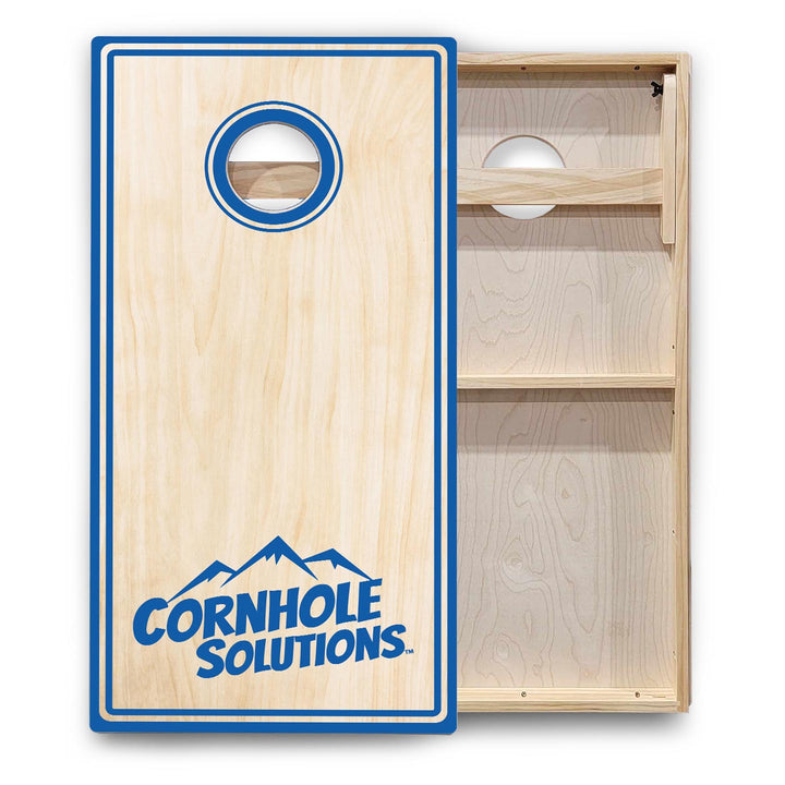 Pinstripe CS Logo Cornhole Boards - Backyard Series