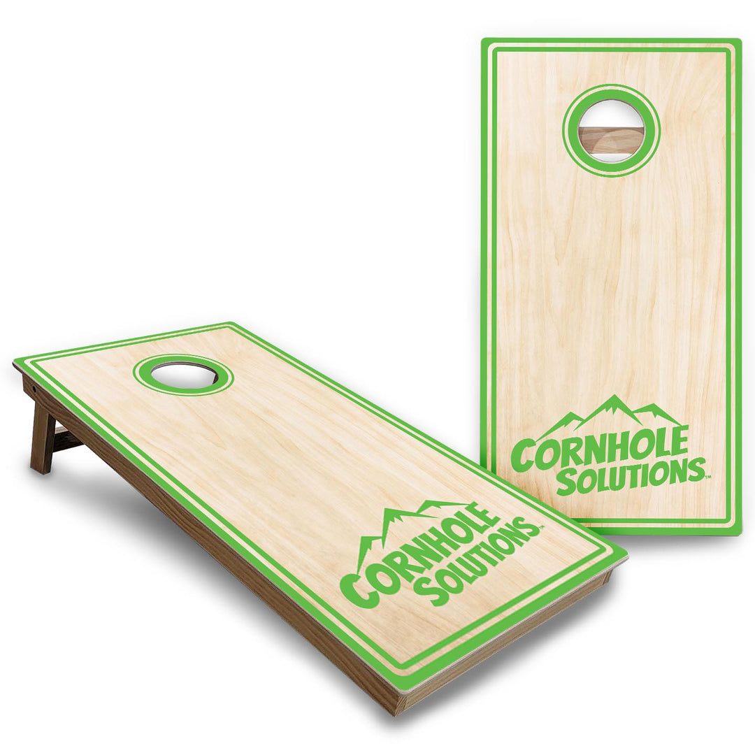 Pinstripe CS Logo Cornhole Boards - Backyard Series