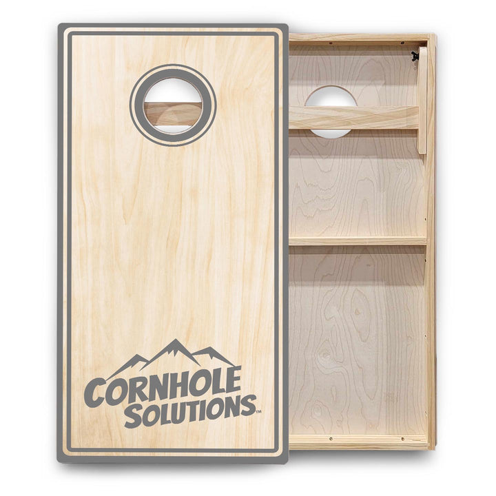 Pinstripe CS Logo Cornhole Boards - Backyard Series