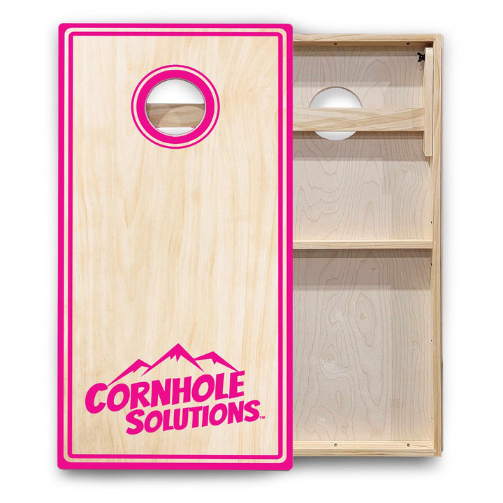 Pinstripe CS Logo Cornhole Boards - Backyard Series
