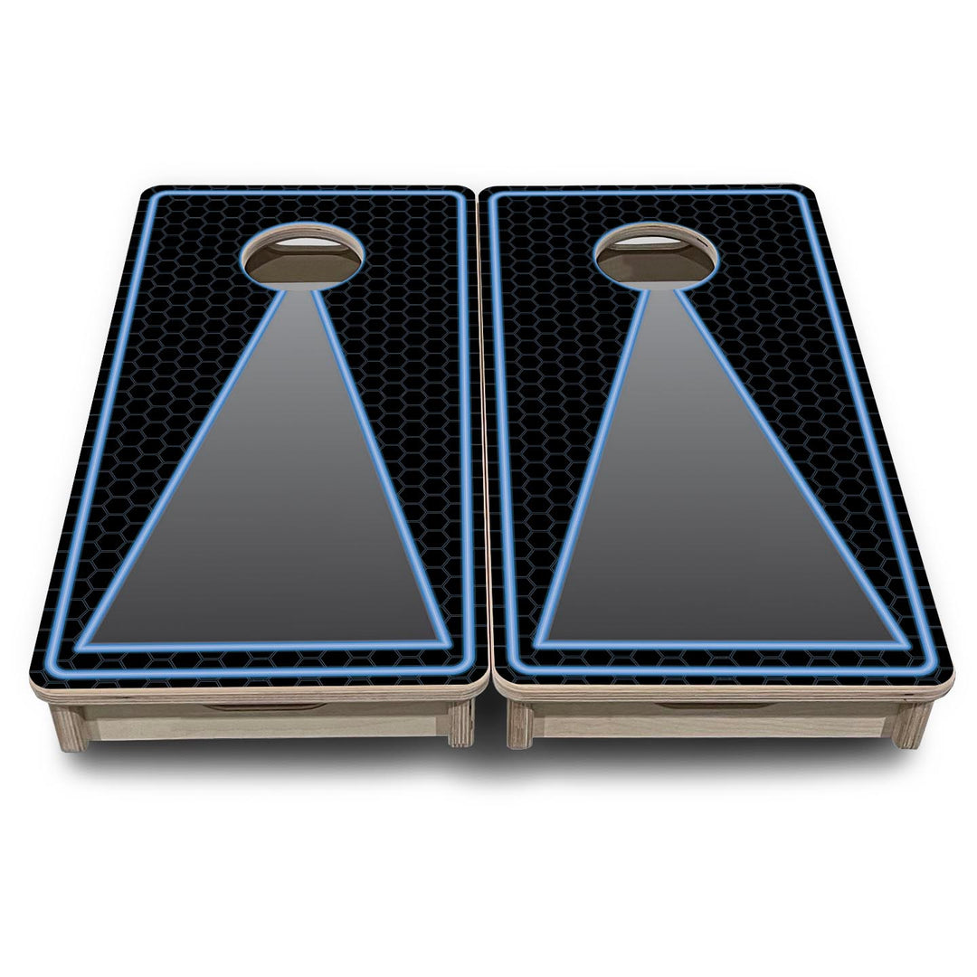 Neon Keyhole - Mini or Vacation Size Cornhole Boards
