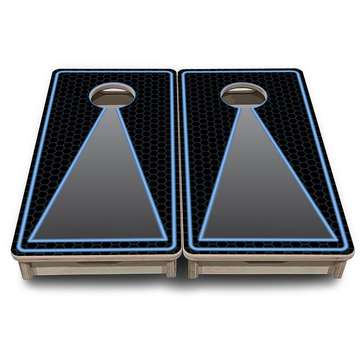 Neon Keyhole - Mini or Vacation Size Cornhole Boards