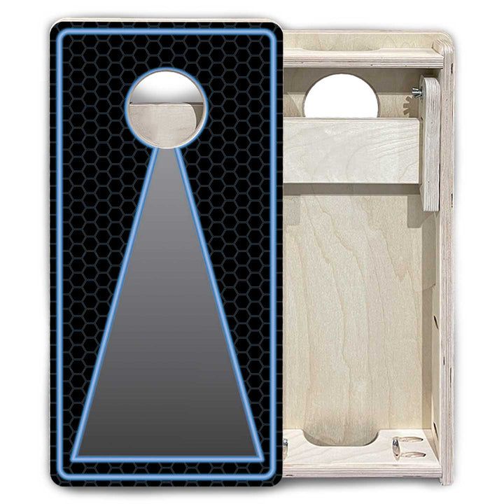 Neon Keyhole - Mini or Vacation Size Cornhole Boards