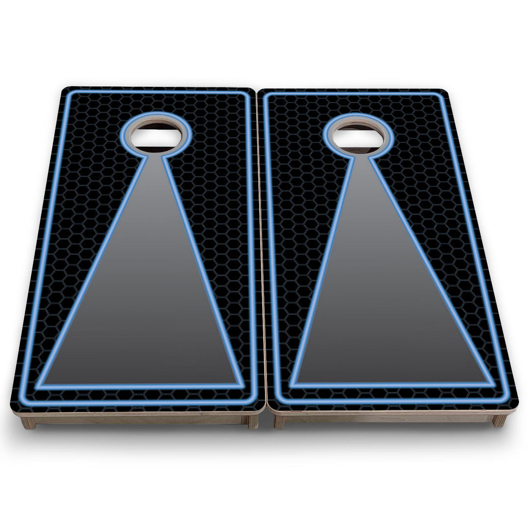 Neon Keyhole - Mini or Vacation Size Cornhole Boards