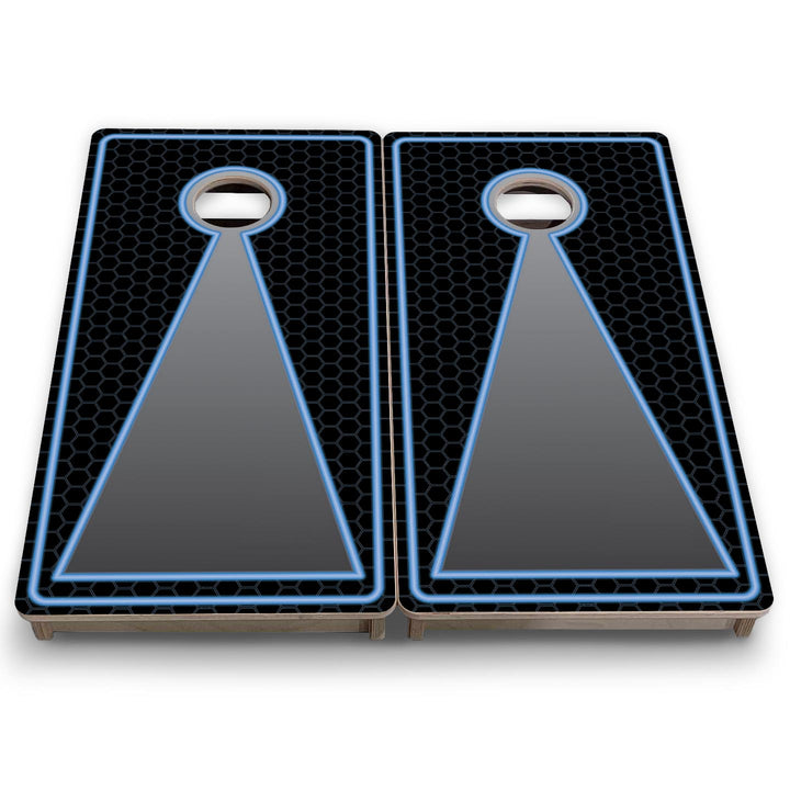 Neon Keyhole - Mini or Vacation Size Cornhole Boards