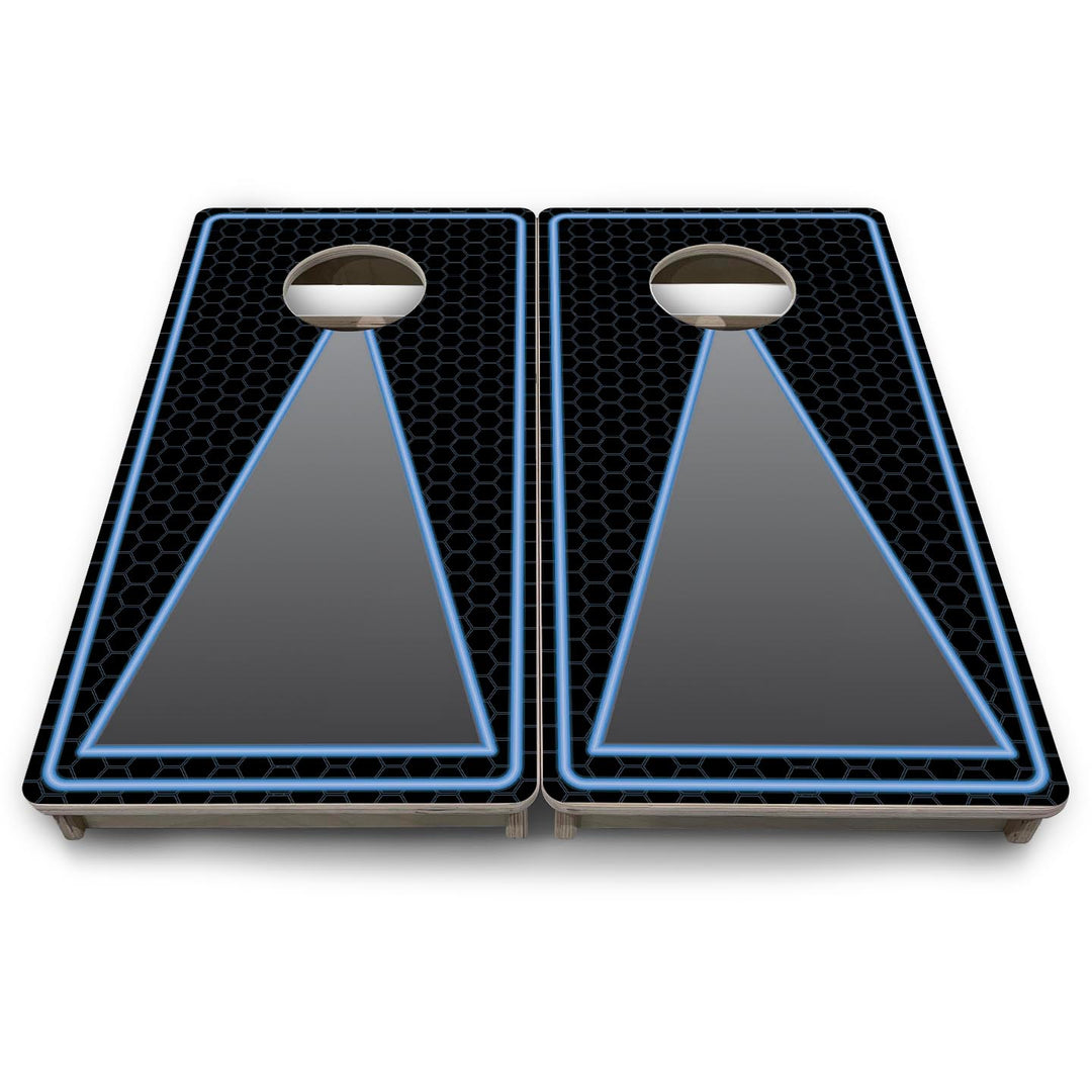 Neon Keyhole - Mini or Vacation Size Cornhole Boards