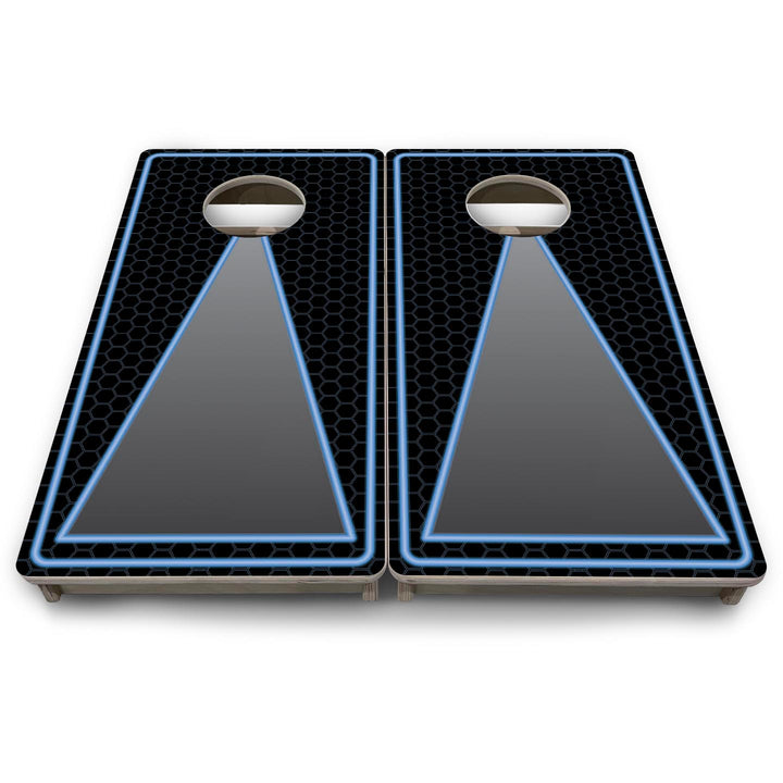 Neon Keyhole - Mini or Vacation Size Cornhole Boards