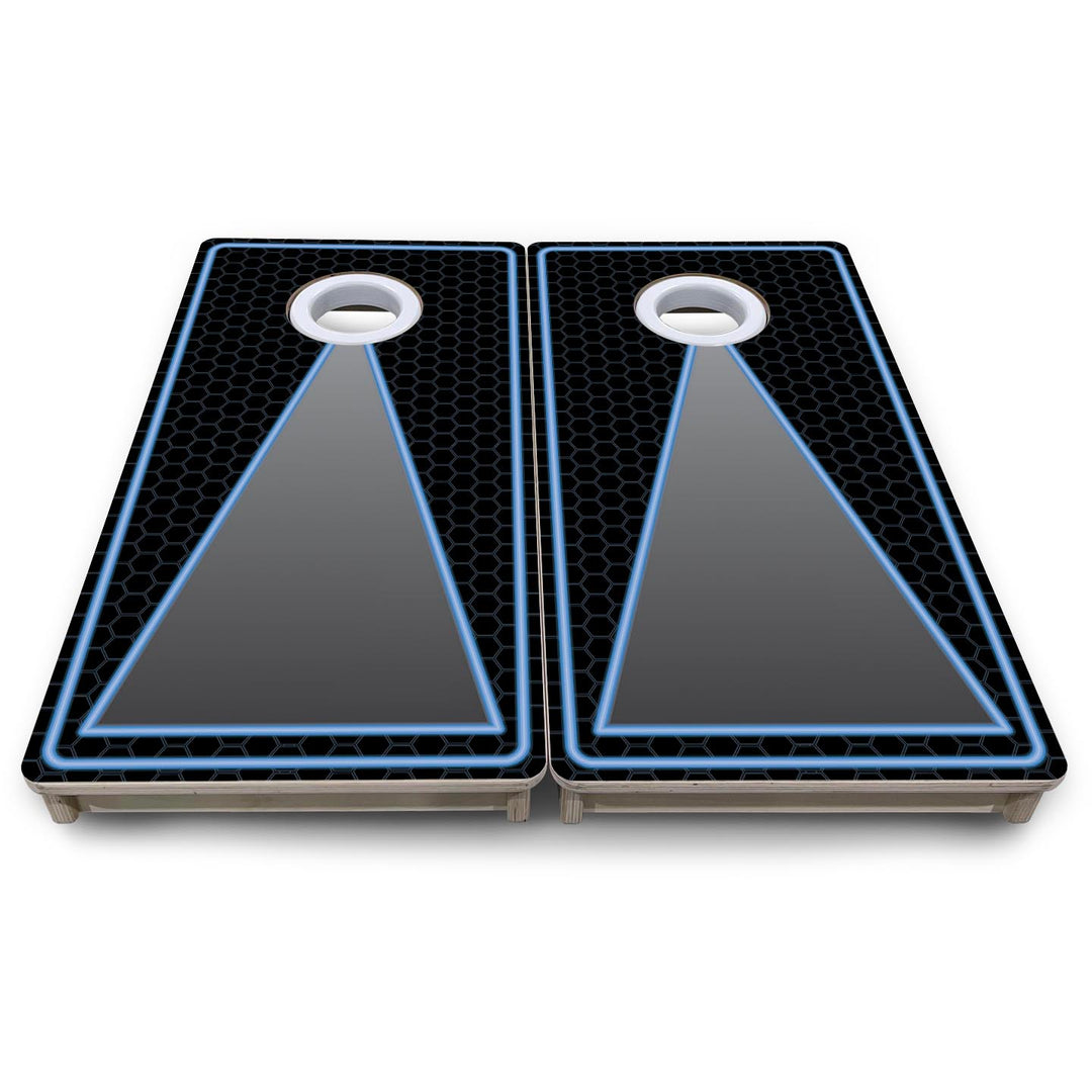 Neon Keyhole - Mini or Vacation Size Cornhole Boards
