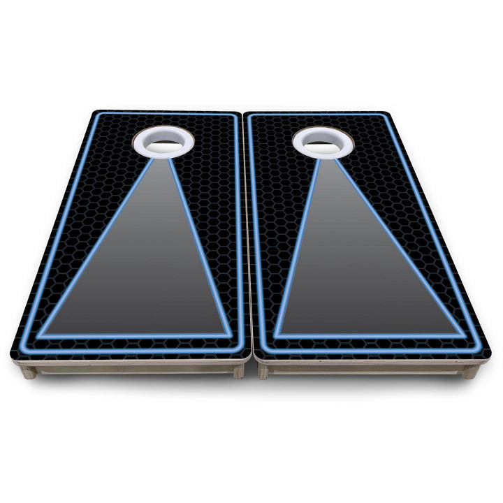 Neon Keyhole - Mini or Vacation Size Cornhole Boards