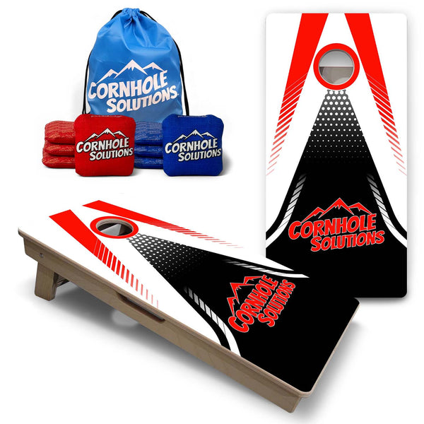 Vacation Cornhole Boards - Red/White Jersey