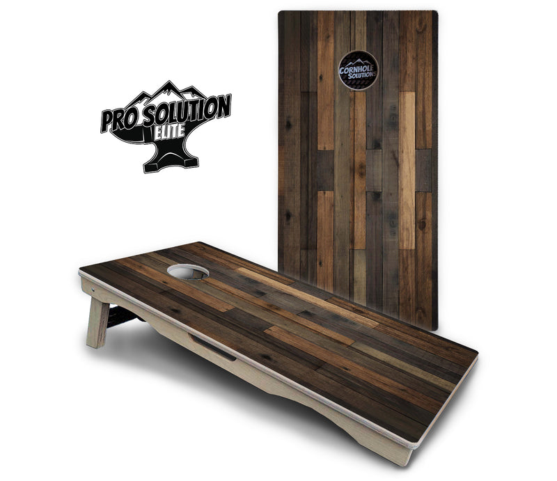 Pro Solution Elite - Wood Panels - Professional Tournament Cornhole Boards 3/4" Baltic Birch - Zero Bounce Zero Movement Vertical Interlocking Braces for Extra Weight & Stability +Double Thick Legs +Airmail Blocker