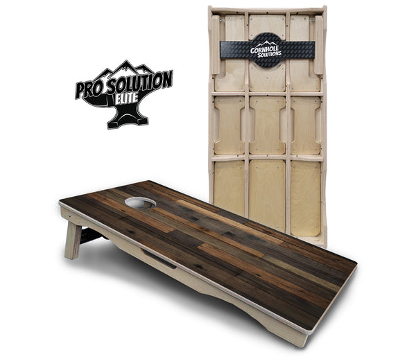 Pro Solution Elite - Wood Panels - Professional Tournament Cornhole Boards 3/4" Baltic Birch - Zero Bounce Zero Movement Vertical Interlocking Braces for Extra Weight & Stability +Double Thick Legs +Airmail Blocker