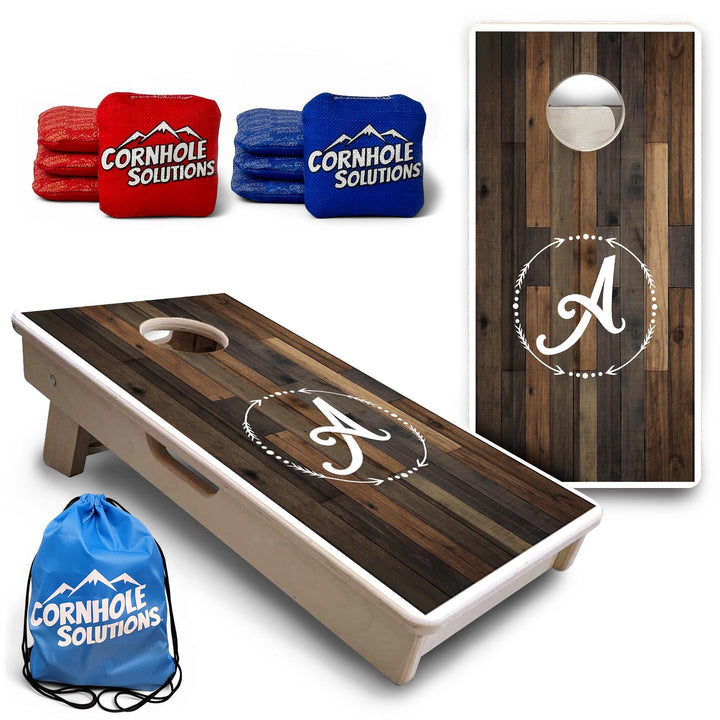 Wood Wreath Letter - Mini or Vacation Size Cornhole Boards