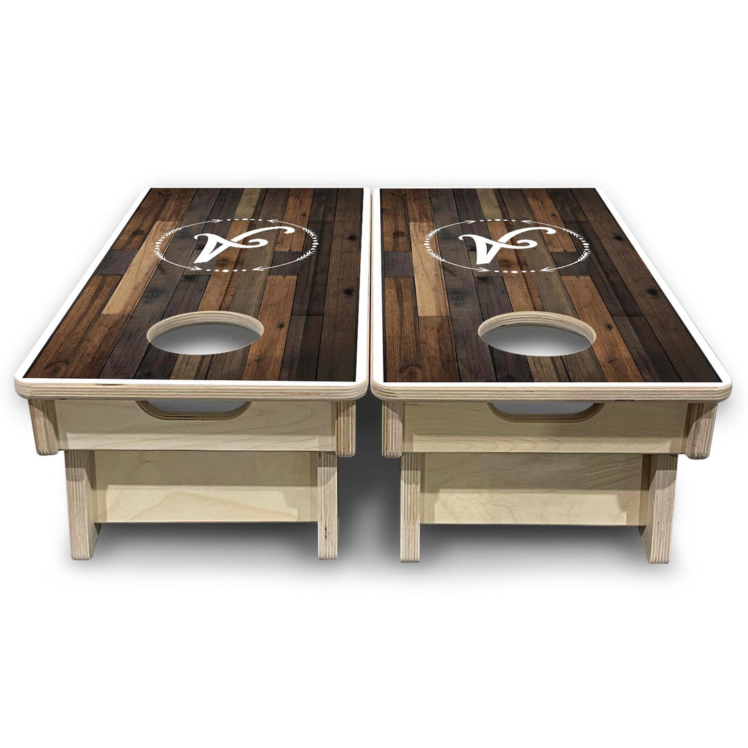 Wood Wreath Letter - Mini or Vacation Size Cornhole Boards