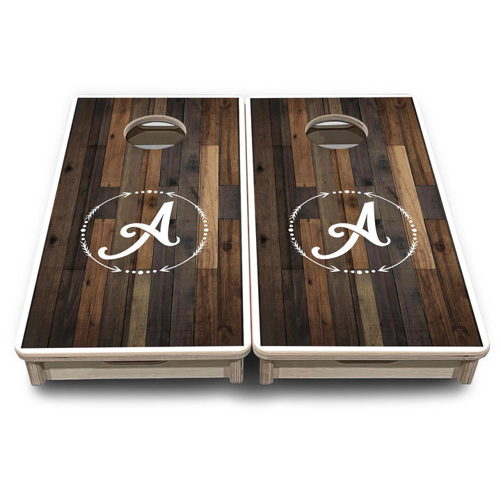 Wood Wreath Letter - Mini or Vacation Size Cornhole Boards