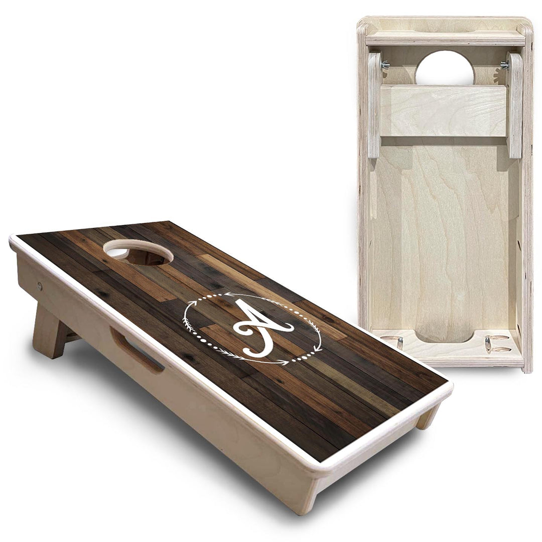 Wood Wreath Letter - Mini or Vacation Size Cornhole Boards