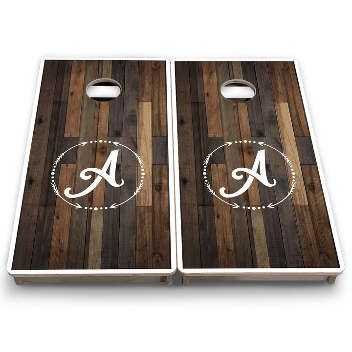 Wood Wreath Letter - Mini or Vacation Size Cornhole Boards