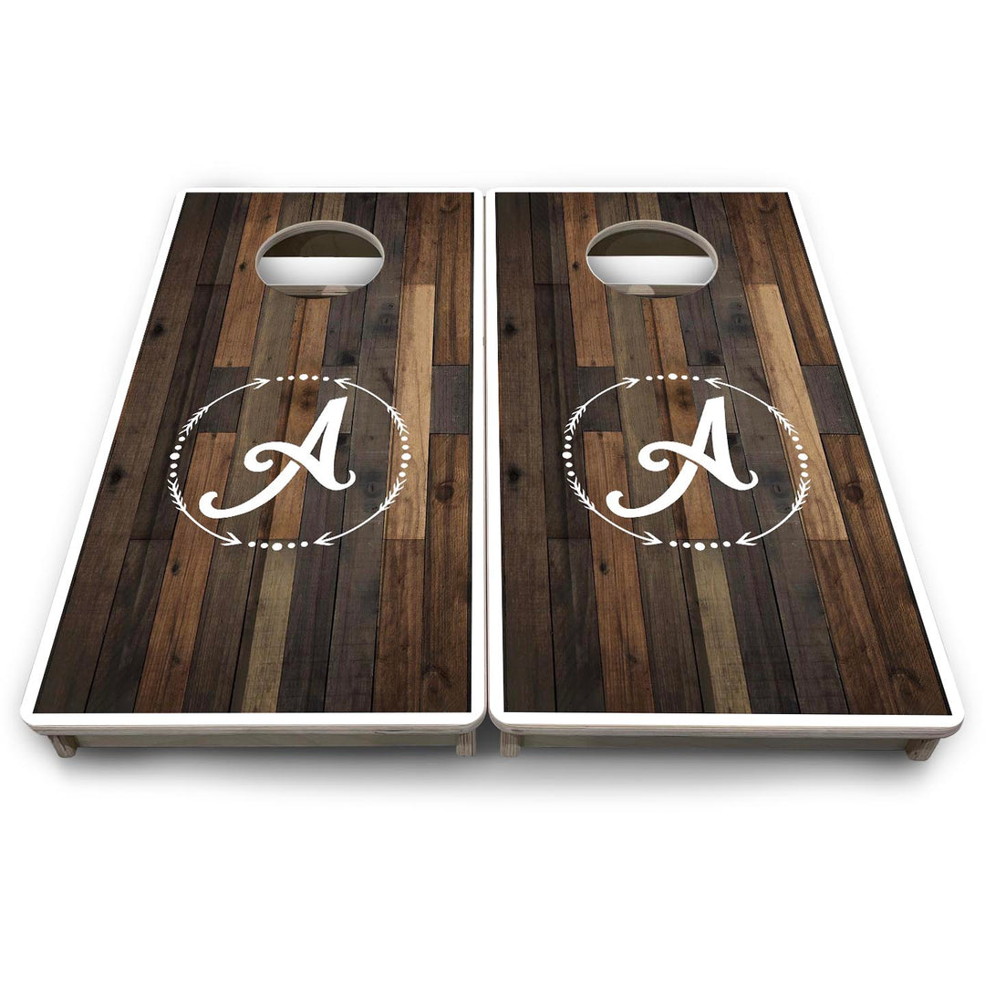 Wood Wreath Letter - Mini or Vacation Size Cornhole Boards